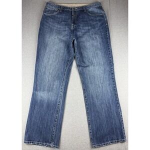 Marithe Francois Girbaud Jeans Mens 38x36 Blue Straight Relaxed Fit Denim